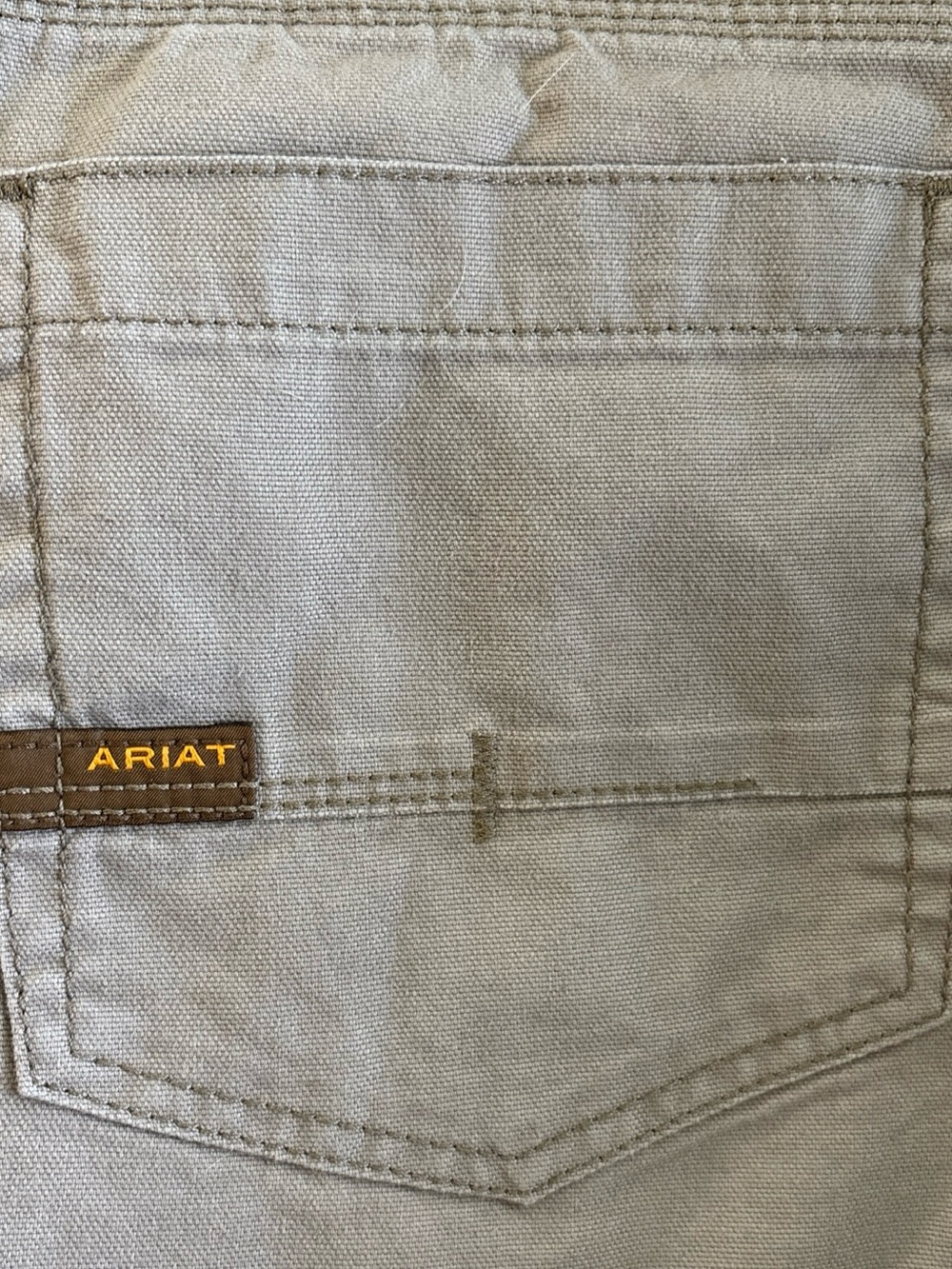 Ariat Light Tan Cargo Work Pants with Knee Panels 40/32 Lo Rise Rebar - Picture 3 of 7